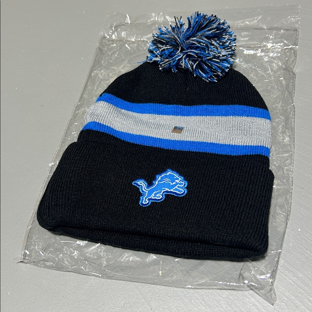 NFL Detroit Lions x Jack Daniels Winter Beanie Hat - Picture 2 of 7